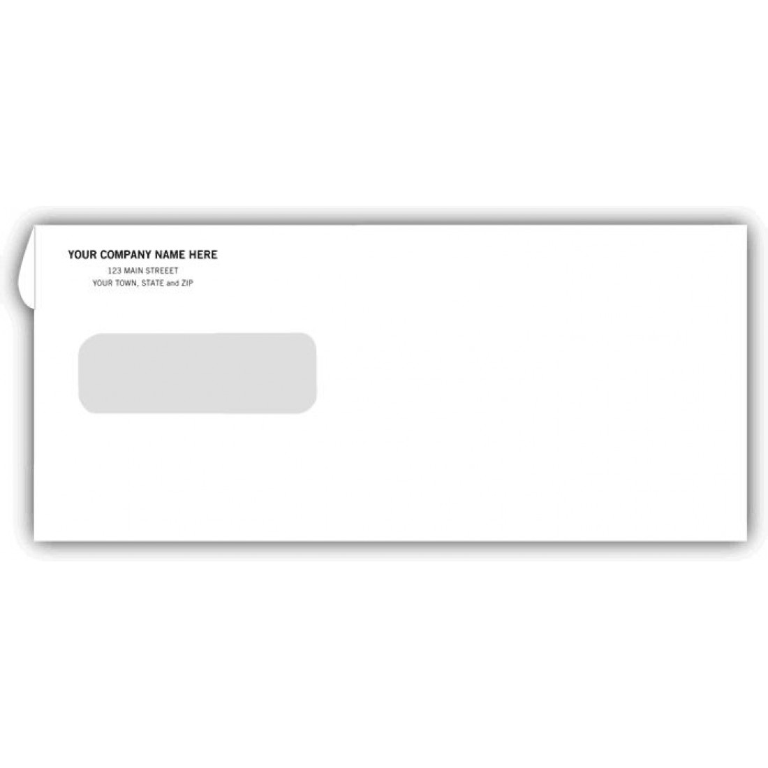 double window envelope address template