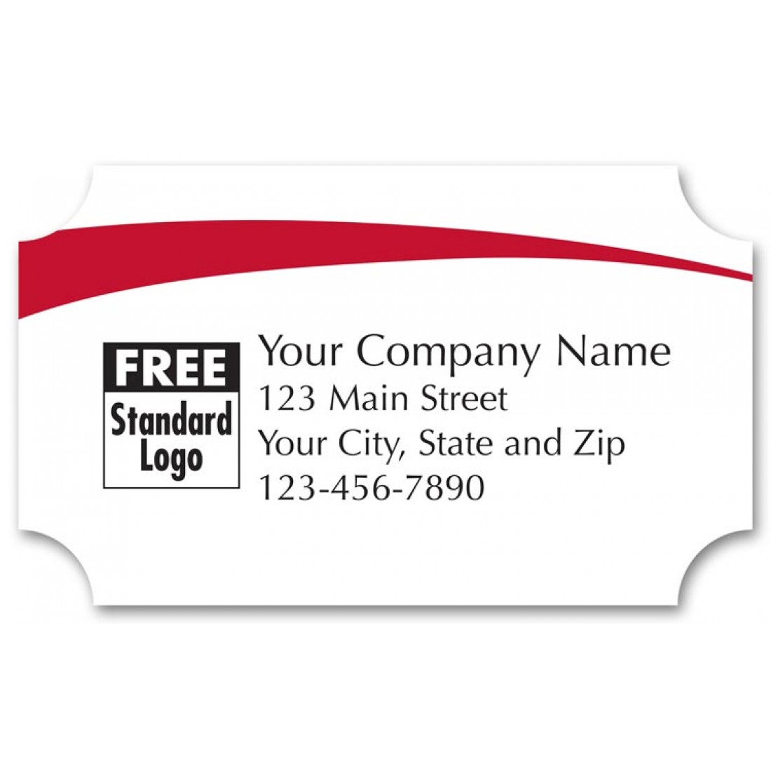 Custom White Glossy Labels Free Shipping