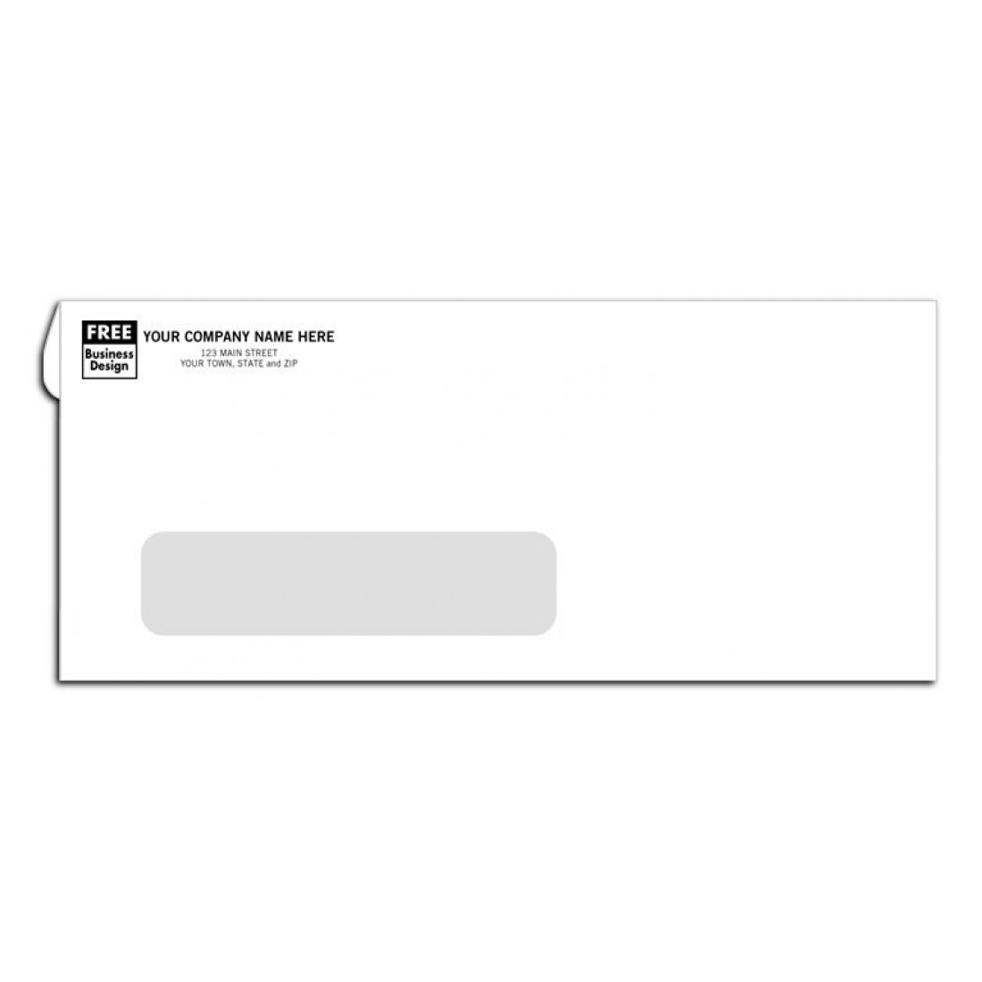 10 window envelope template with return address