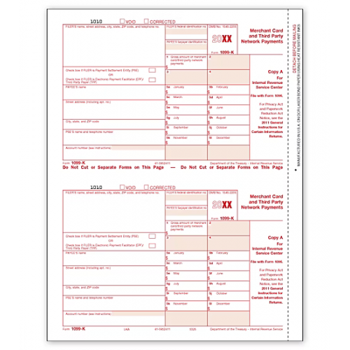 Laser 1099-K, Copy A 