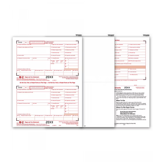 Blank Laser W-2 Set, 4-part