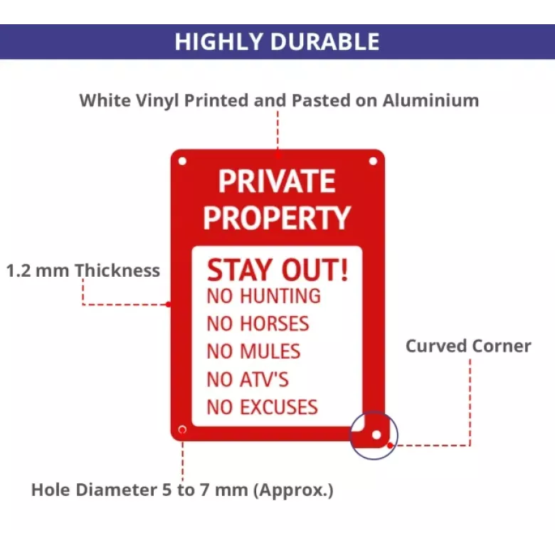 Custom Trail Markers Signs