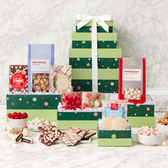 Happiest Holiday Sweets Gift Tower - JTRD