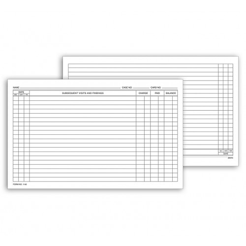 Continuation Exam Records Card Style With Account Record 