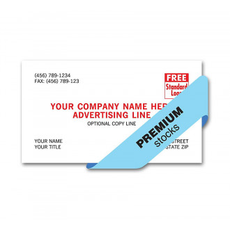 Premier Business Cards, 1 Or 2 Inks Colors