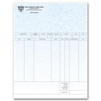 General Laser Invoice - Parchment