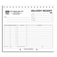 Preprinted Delivery Receipt Forms
