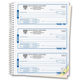 Custom Receipt Books Printing