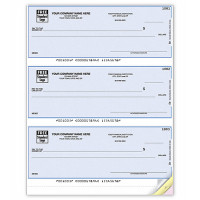 Laser 3 Per Page Checks, Quickbooks Laser Checks , Lined