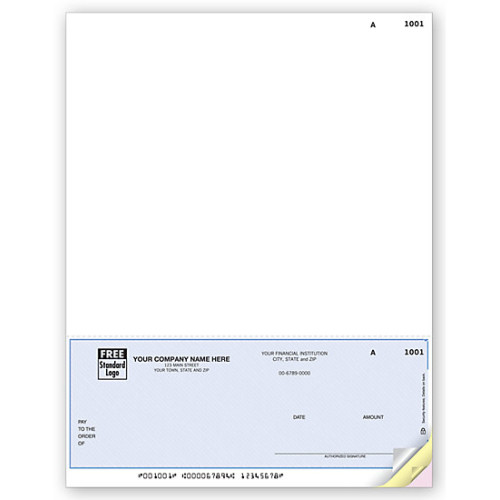 Laser Bottom Multi-Purpose Check, 7.5" Voucher 