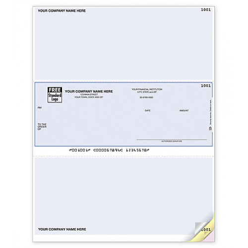 Laser Middle Checks, One Write Plus Compatible 