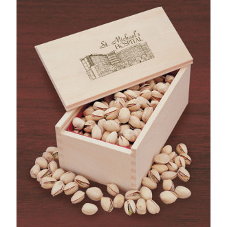 Wooden Collector's Box with Jumbo California Pistachios 