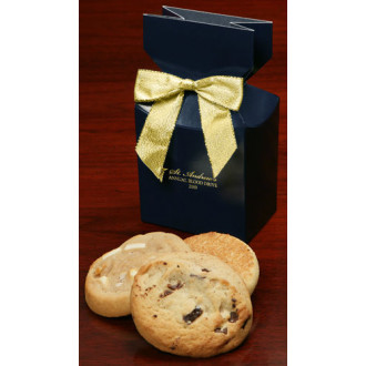 Navy Custom Boxes with Gourmet Cookies