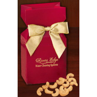 Red Promotional Custom Box with Jumbo Cashews