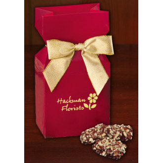 Red Promotional Custom Box with English Butter Toffee 