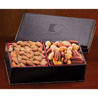 Faux Leather with Deluxe Mixed Nuts & BBQ Smoked Almonds