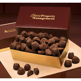 Burgundy  Dusted Truffles Box