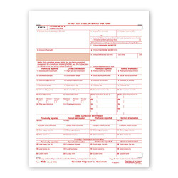 Laser W 2C Corrected Wage & Tax Statement, SSA Copy A