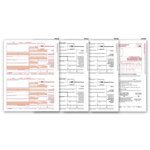 Laser 1099 INT Income Set, 3 part 