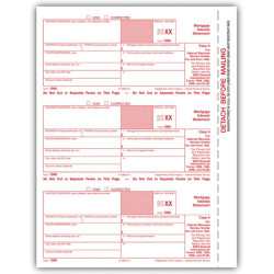 Laser 1098 Mortgage Interest, Federal Copy A